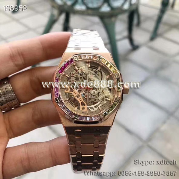 Shining Audemars Piguet Watches Hollow Design Stainless Steel