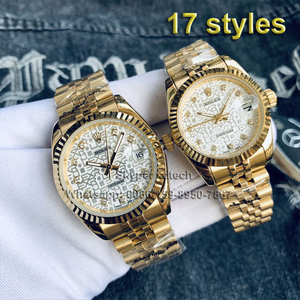 Diamond Rolex Dayjust Pair Watches 1:1 Rolex