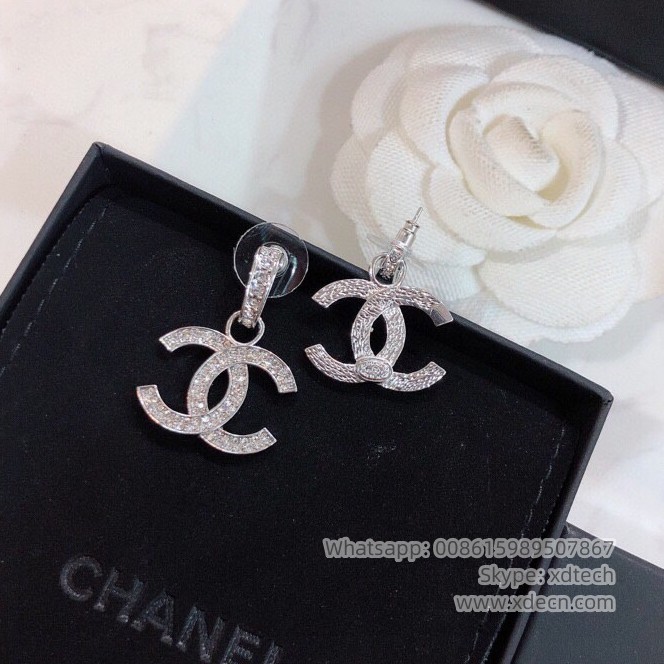 Chanel Earrings, Classic Design, Monogram Logo